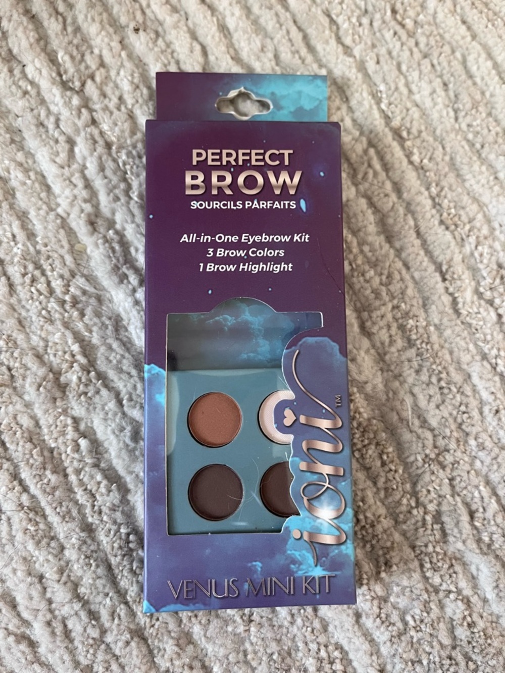 Perfect Brow Venus Mini Kit — 3-Brow Colors + Highlight (Brown Shades)